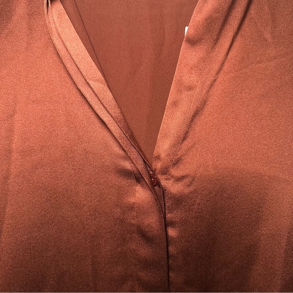 Vince Silk Feminine Classic Long Sleeve Blouse Wardrobe Staple Size XXXL/3XL - Picture 7 of 12